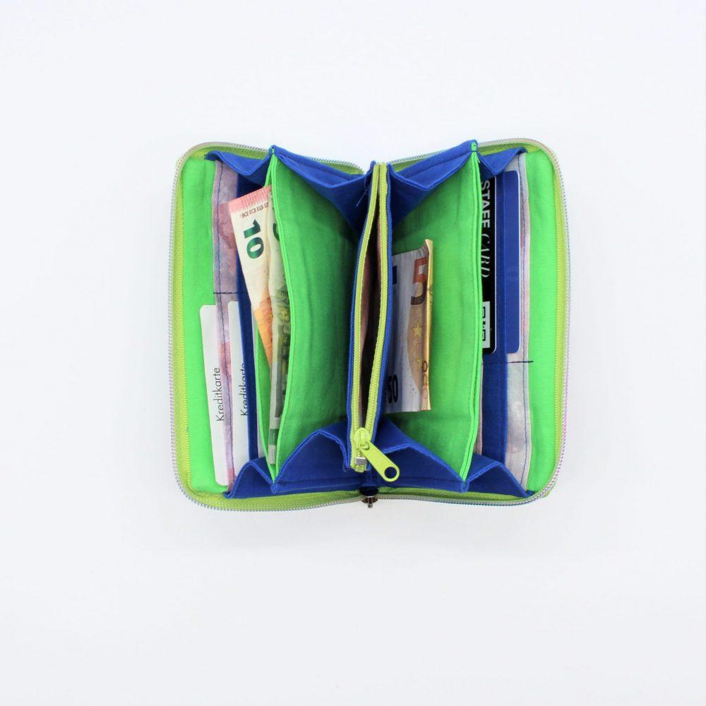 Geldbeutel "Sona" ein handgefertigtes Portemonnaie aus Upcycling