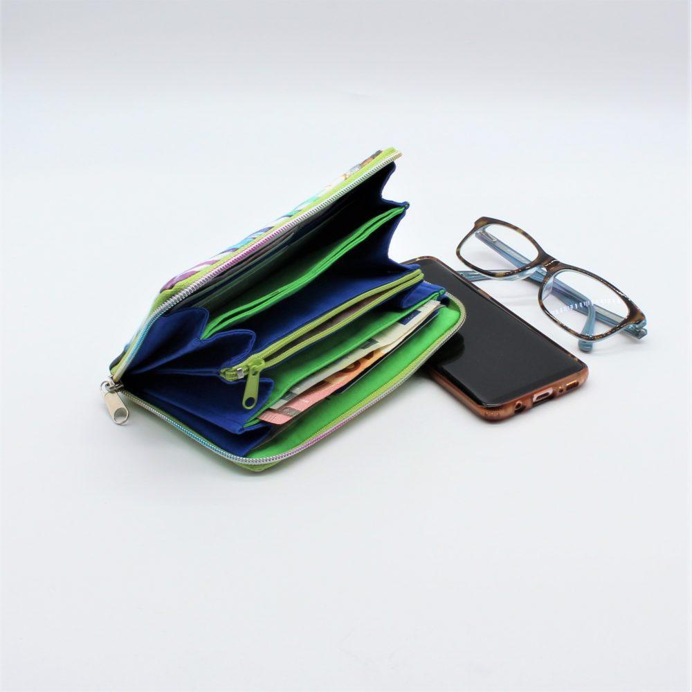 Geldbeutel "Sona" ein handgefertigtes Portemonnaie aus Upcycling