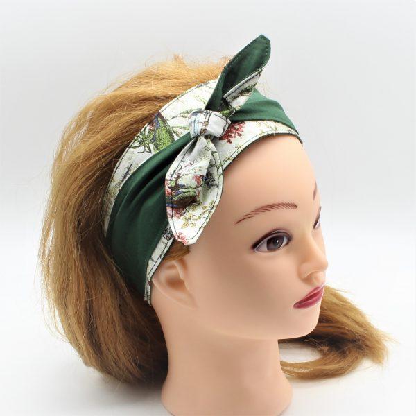 Haarband zum binden in grün