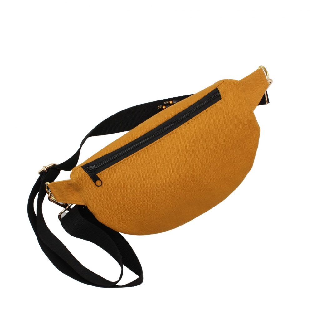gelbe Canvas-Hüfttasche